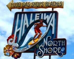 Haleiwa Surfing Sign